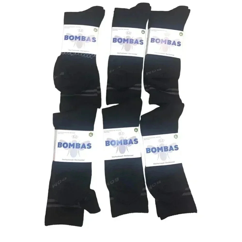Bombas 6 pairs Calf Socks XLarge